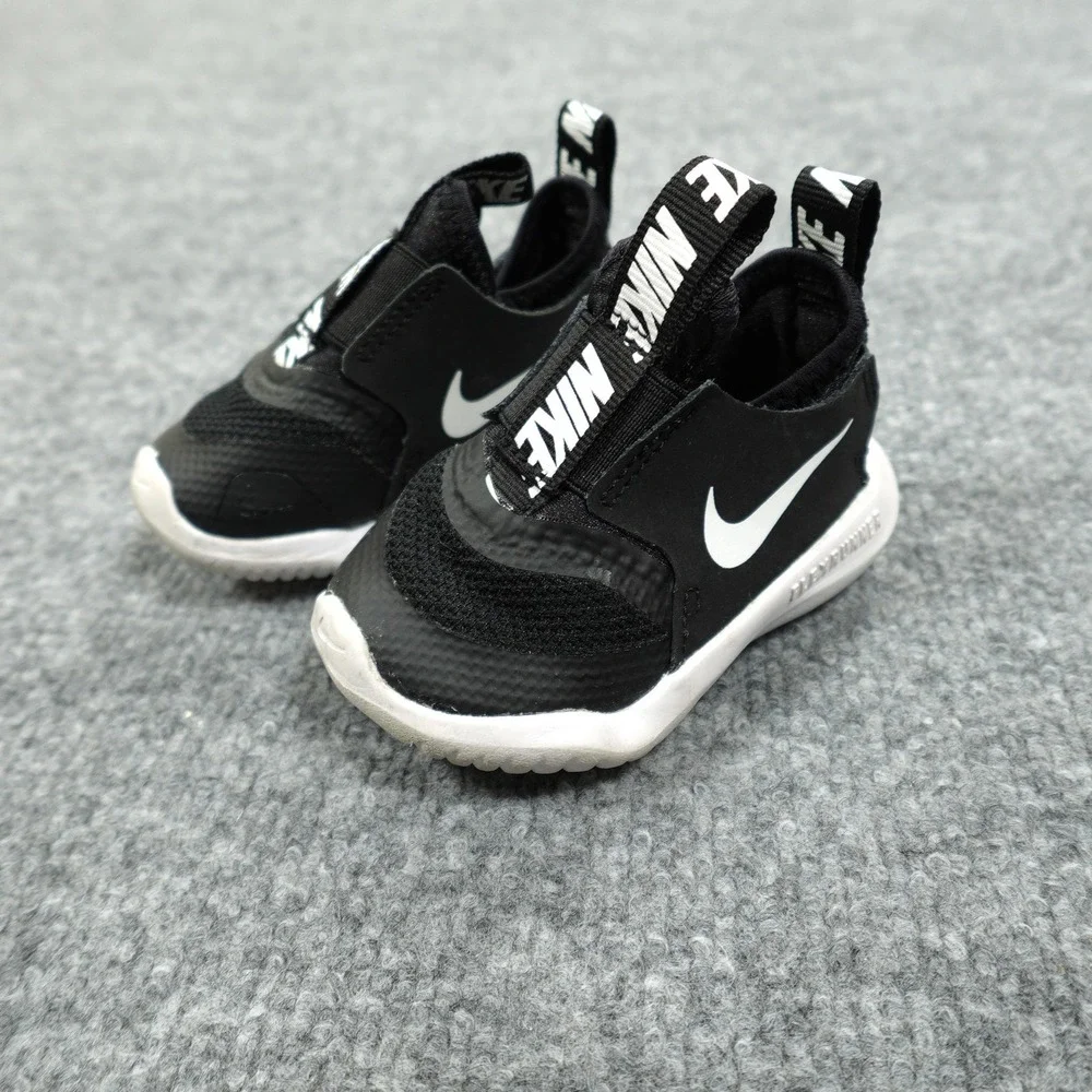Nike Shoes Baby Size 3 Black Flex Runner AT4665-001 Slip On Athletic